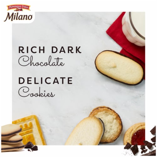 Pepperidge Farm Milano Dark Chocolate Cookies Perspective: back