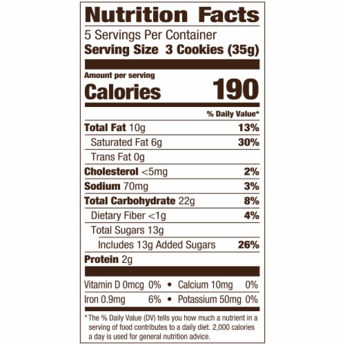 Pepperidge Farm Mint Brussels Cookies Perspective: back