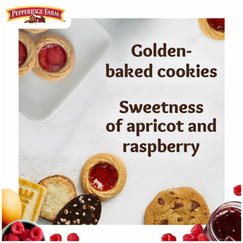 Pepperidge Farm Verona Apricot Raspberry Thumbprint Cookies Perspective: back