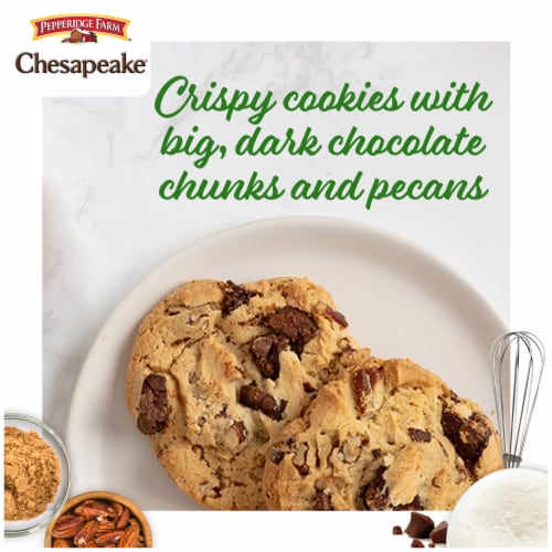 Pepperidge Farm® Chesapeake® Crispy Dark Chocolate Pecan Cookies Perspective: back