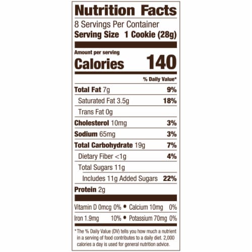 Pepperidge Farm Nantucket Crispy Double Dark Chocolate Chunk Cookies Perspective: back