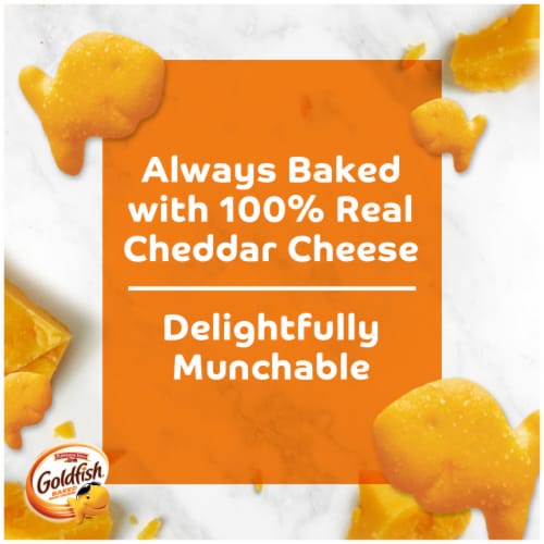 Goldfish Cheddar Cheese Crackers, 2 oz Carton Perspective: back