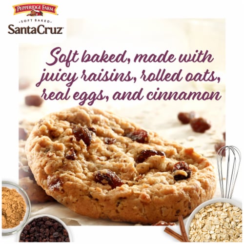 Pepperidge Farm® Santa Cruz Soft Baked Oatmeal Raisin Oatmeal Cookies Perspective: back