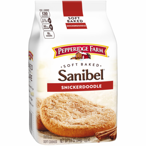 Pepperidge Farm Sanibel Soft Baked Snickerdoodle Cookies Perspective: back