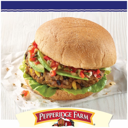 Pepperidge Farm 100% Whole Wheat Hamburger Buns Perspective: back