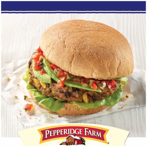 Pepperidge Farm 100% Whole Wheat Hamburger Buns Perspective: back