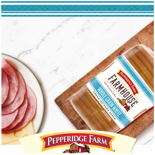 Pepperidge Farm Farmhouse Whole Grain White Bread, 24 Oz Loaf Perspective: back