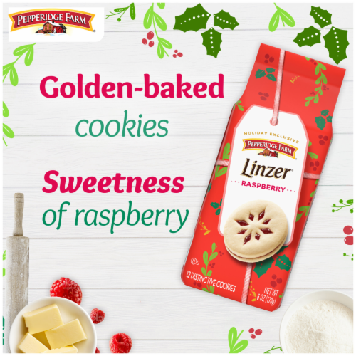 Pepperidge Farm Linzer Raspberry Cookies, 6 oz - Foods Co. Pepperidge Farm Linzer Raspberry Cookies, 6 oz - Foods Co.