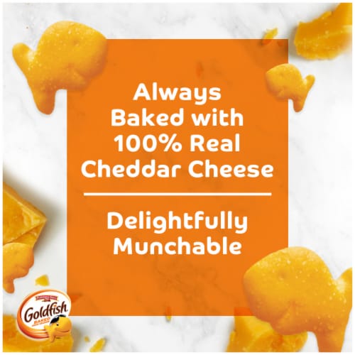 Goldfish® Cheddar Cheese Crackers On-the-Go Snack Packs Perspective: back