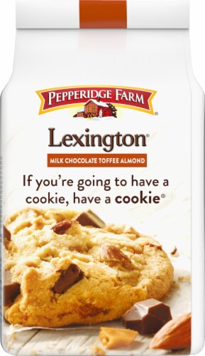 Pepperidge Farm® Lexington® Milk Chocolate Toffee Almond Cookies Perspective: back
