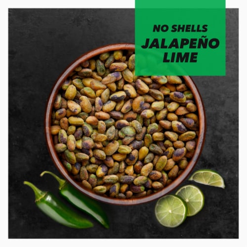 Wonderful Pistachios, No Shells Jalapeño Lime Flavored Nuts, 5.5 Ounce Bag Perspective: back