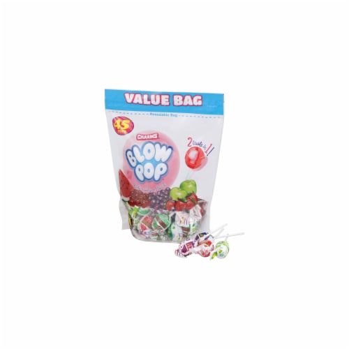 Charms Blow Pops, Assorted Flavors, 45 count bag, 29.25 ounces Perspective: back