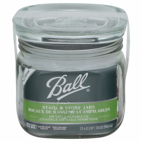 Ball® Stack & Store Jar with Airtight Lid Perspective: back