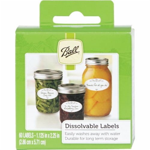 Ball Dissolvable Labels Perspective: back