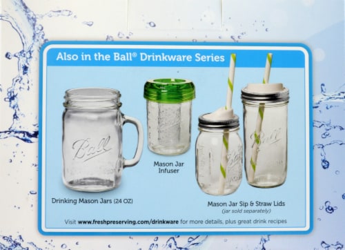 Hearthmark Ball Drinking Jars Perspective: back