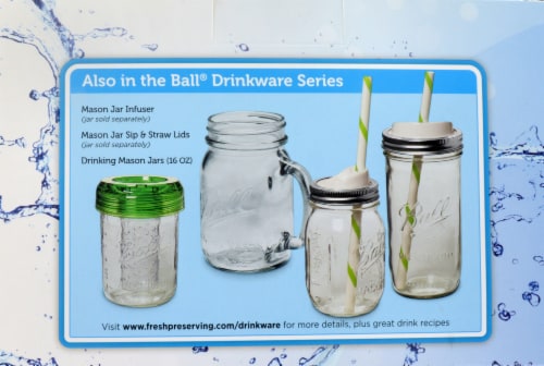 Ball® Drinking Mason Jars Perspective: back