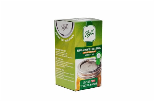 Ball® Regular Mouth Lids with Bands Perspective: back