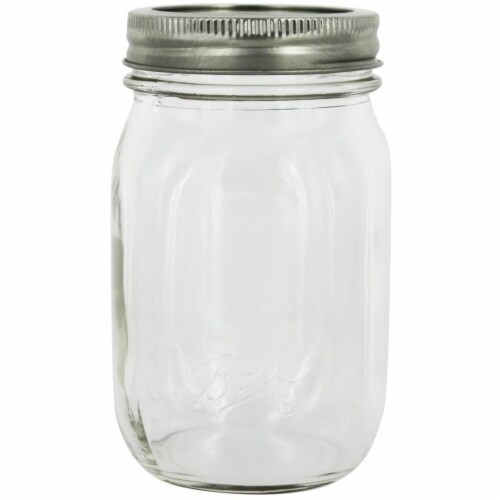 Ball® Smooth Side Jars with Lids - Clear Perspective: back