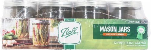 Ball® Wide Mouth Pint Jars, 12 ct / 16 oz - Kroger