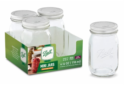 Ball® 4-Ounce Mini Storage Jar, 4 Count Perspective: back