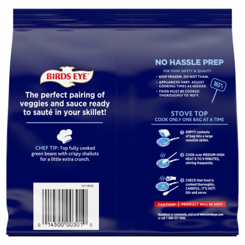 Birds Eye® Skillets Garlic Butter Frozen Green Beans Perspective: back