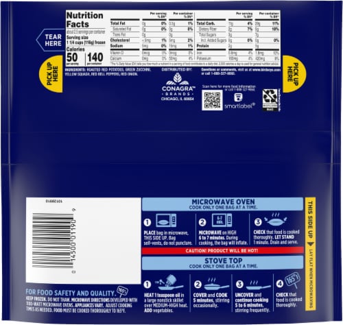 Birds Eye® Steamfresh Mediterranean Style Blend Frozen Vegetables Perspective: back