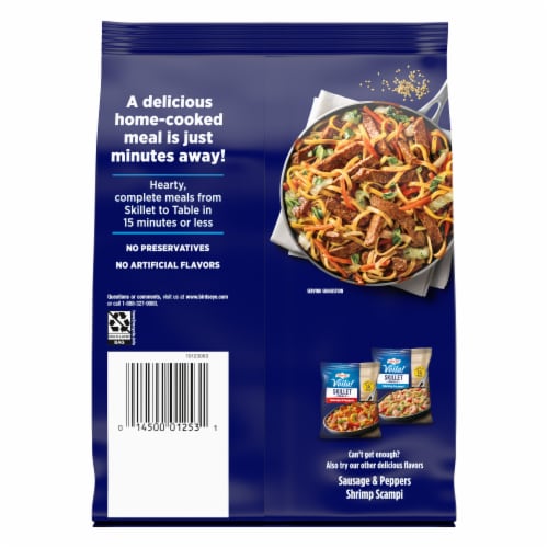 Birds Eye Voila! Beef Lo Mein Frozen Meal Perspective: back
