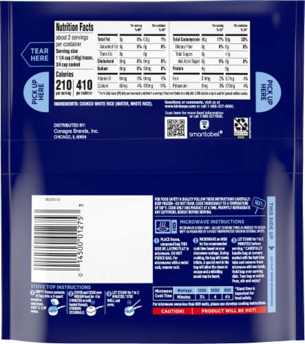Birds Eye® Long Grain White Rice Perspective: back