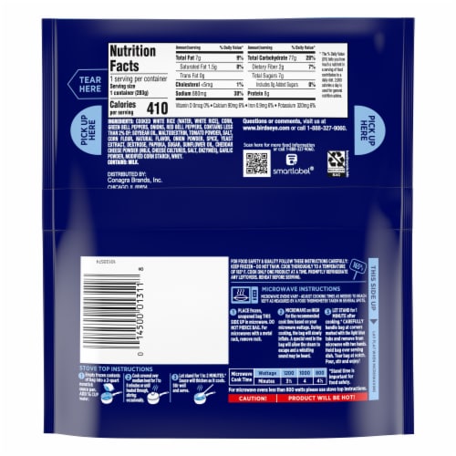 Birds Eye Steamfresh Seasoned Southwestern Style Rice Frozen Sides Perspective: back