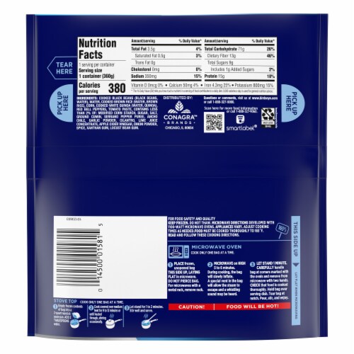 Birds Eye Steamfresh Frozen Protein Blends Southwest Style Vegetables Perspective: back