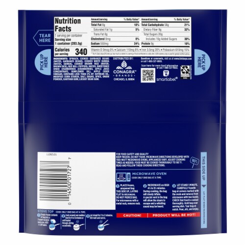 Birds Eye® Steamfresh Quinoa & Spinach Power Blend Frozen Side Perspective: back