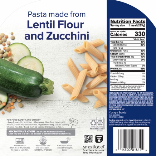 Birds Eye® Chicken Alfredo Bowl Frozen Meal Perspective: back