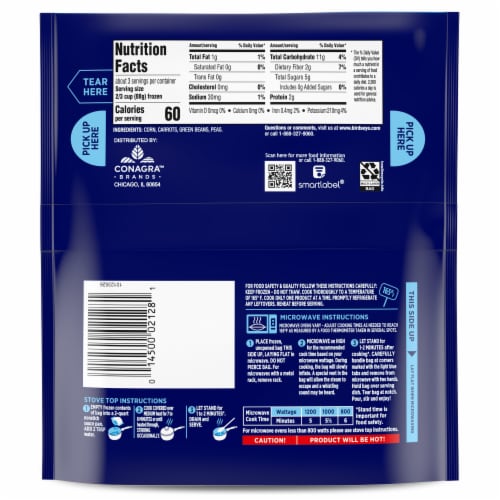 Birds Eye® Steamfresh Frozen Mixed Vegetables Perspective: back
