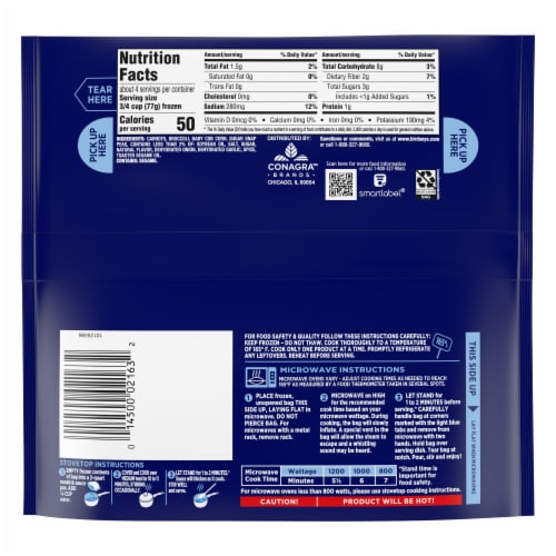 Birds Eye Steamfresh Chef's Favorites Frozen Lightly Seasoned Asian Medley Perspective: back