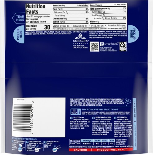 Birds Eye® Steamfresh Italian Blend Frozen Vegetables Perspective: back