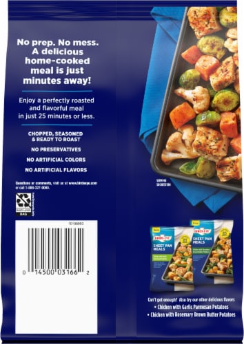 Birds Eye® Sheet Pan Chicken With Balsamic Flavored Sweet Potatoes Frozen Meal Perspective: back
