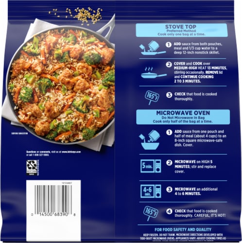 Birds Eye® Voila!® Family Size Sesame Chicken Skillet Meal Perspective: back