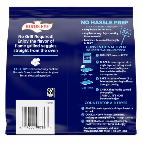 Birds Eye Fire Roasted Brussels Sprouts Frozen Vegetables, 12 OZ