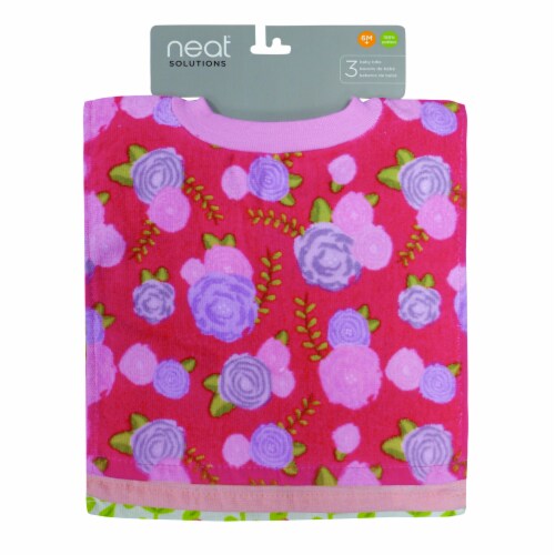 neat solutions Reactive Fiber Bib Set - Floral/Llama Perspective: back