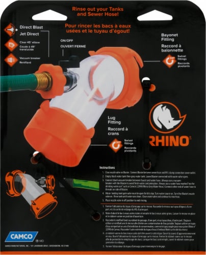 Camco Rhino Blaster RV Holding Tank Rinser Perspective: back