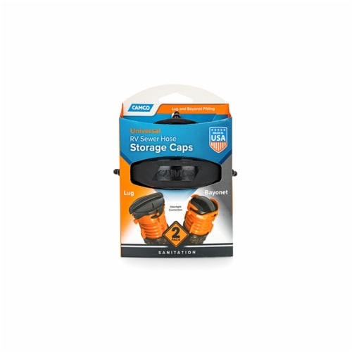 Camco RV Sewer Hose Storage Caps Perspective: back