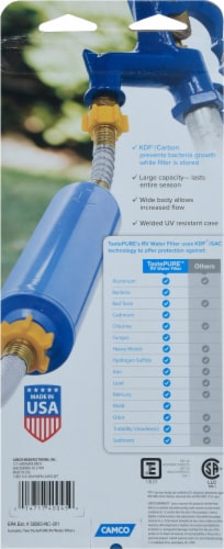 Camco TastePURE High Flow RV Water Filters Perspective: back