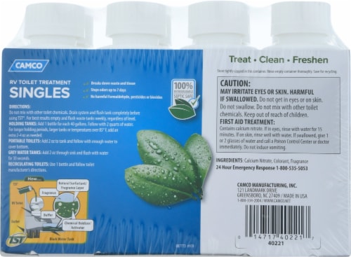 Camco TST Fresh Scent Single RV Toilet Treatment Perspective: back
