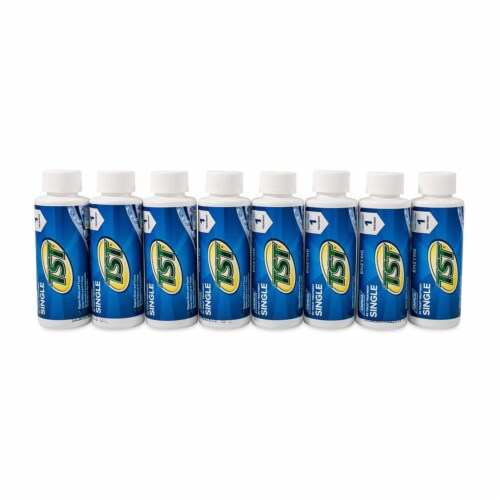 TST Blue Enzyme Toilet Treatment Singles 8-4 oz. Bottles Perspective: back