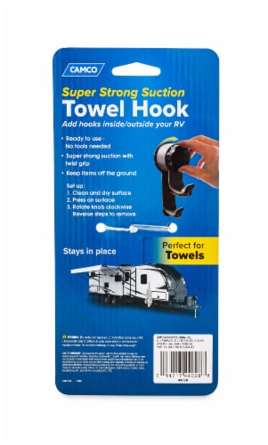 Camco RV Towel Hook Perspective: back