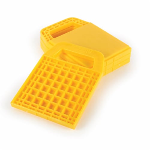 Camco Stabilizer Jack Pads - 4 pk - Yellow Perspective: back