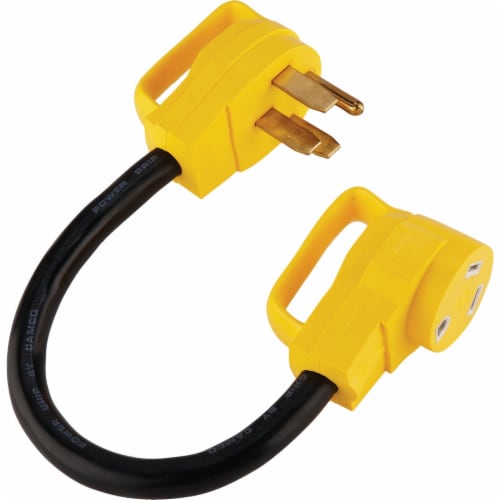 Camco PowerGrip™ 50A/30A Dogbone RV Power Cord Adapter Perspective: back