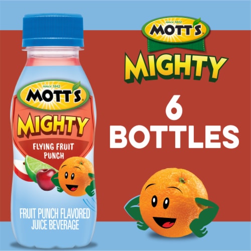Mott's Mighty Flying Fruit Punch Juice Drink Perspective: back