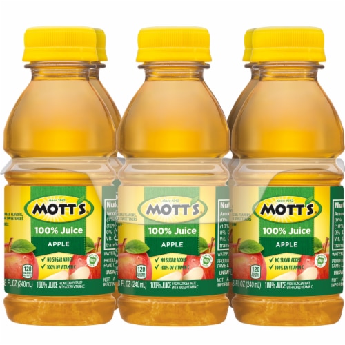 Mott's® 100% Original Apple Juice, 6 bottles / 8 fl oz - Kroger