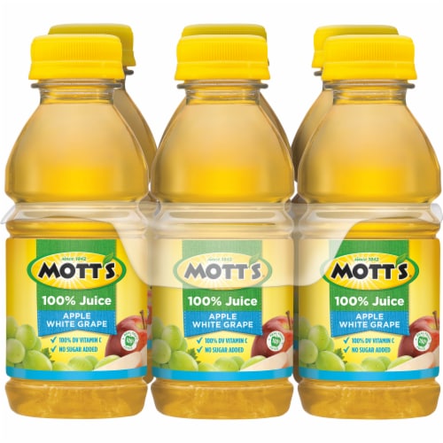 Mott's 100% Apple White Grape Juice Perspective: back